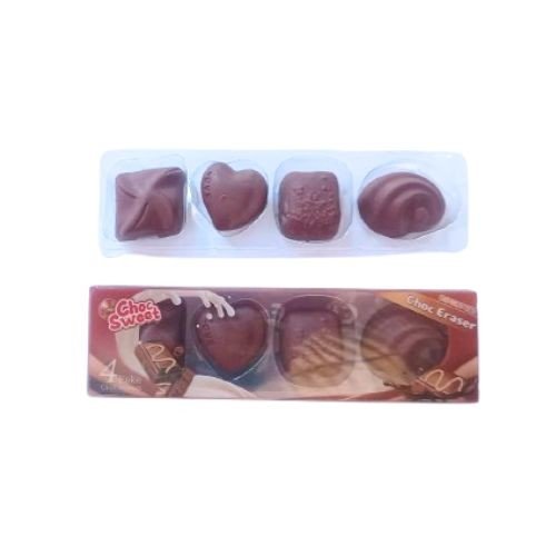 4 Pcs Choc Sweet Eraser