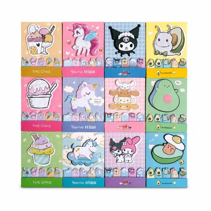 Sticky Note - Cartoon Shape (5 Cut + 1 Big)
