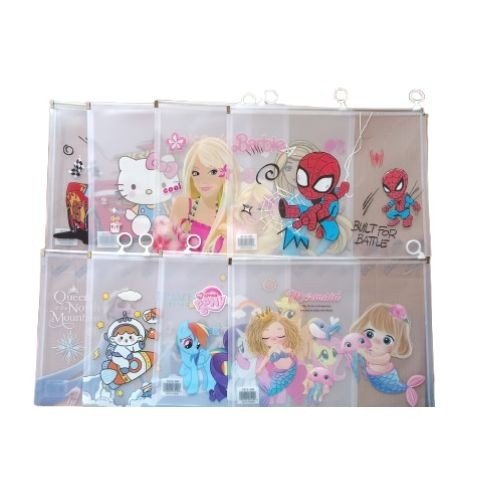 A4 Printed Transparent Zipper Bag