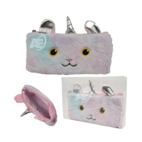 Imported Pencil Pouch - Unicorn Fur Rabbit Ear