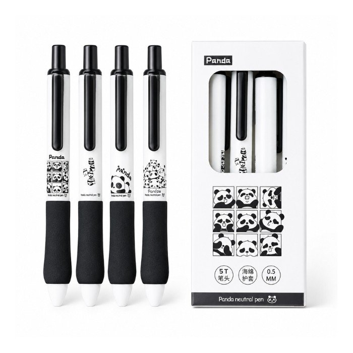 4 pcs Panda Pen Set