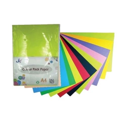 JC A4 Multi Color Paper 70 gsm (100 Sheets)