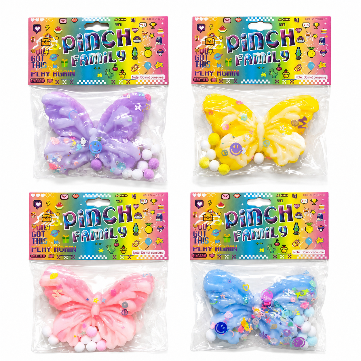 Butterfly Pinch Squishy Toy