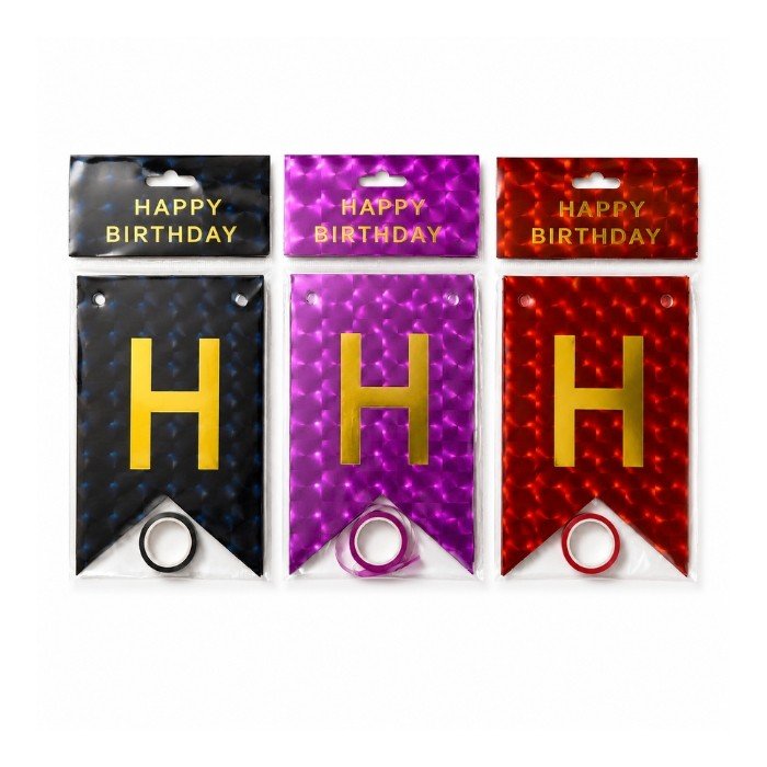 3D Happy Birthday Banner