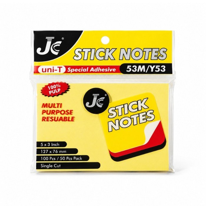 JC Sticky Note 3" x 5" (Yellow)