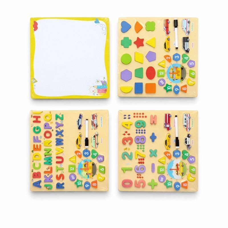 Wooden Puzzle Game + Whiteboard (30 cm x 30 cm)