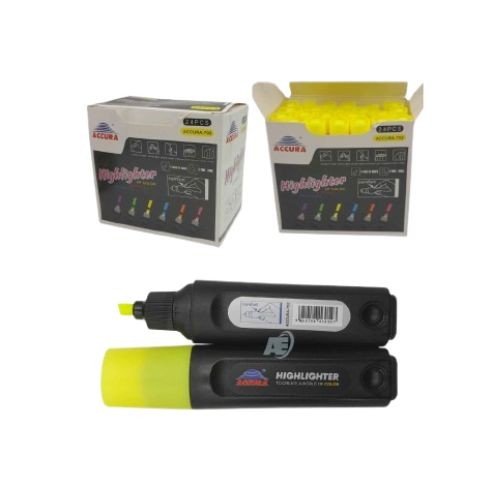 Flat - Accura Highlighter (Yellow Colour) JCC-705Y