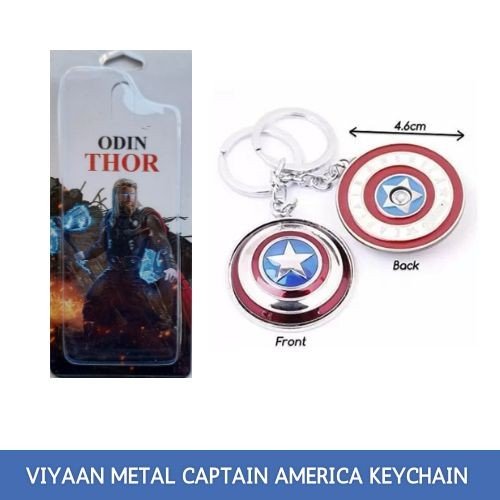 Captain America Spinner Metal Keychain