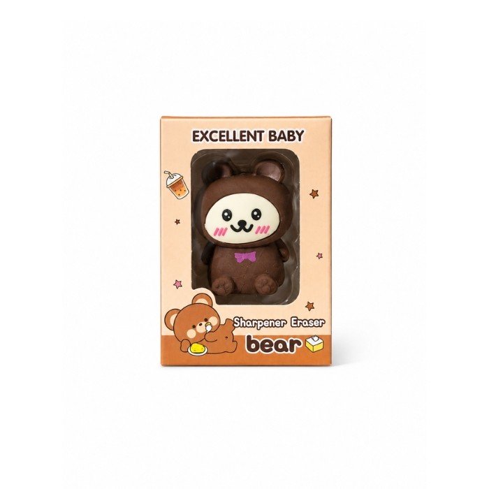 Eraser With Sharpener (Bear) 8906