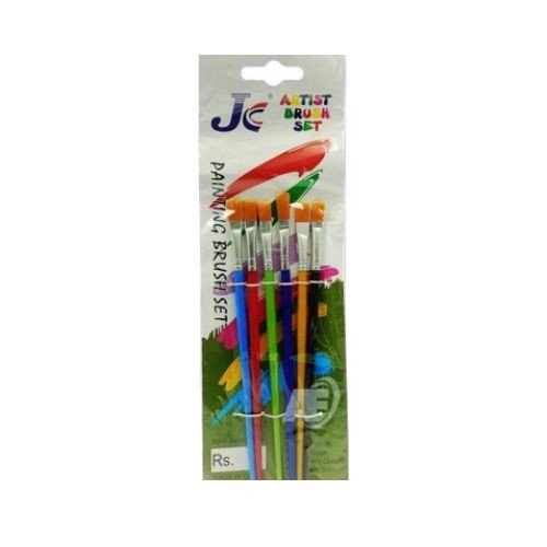 JC Paint Brush Flat (Set Of 6 Pcs)