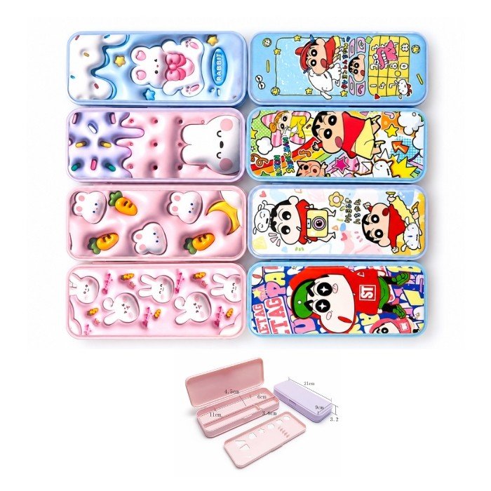 Plastic Pencil Box (Elite) - Set 3