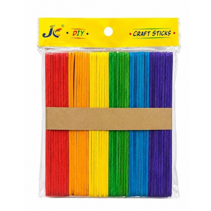 Craft Wooden Ice Cream Stick (Color) Medium