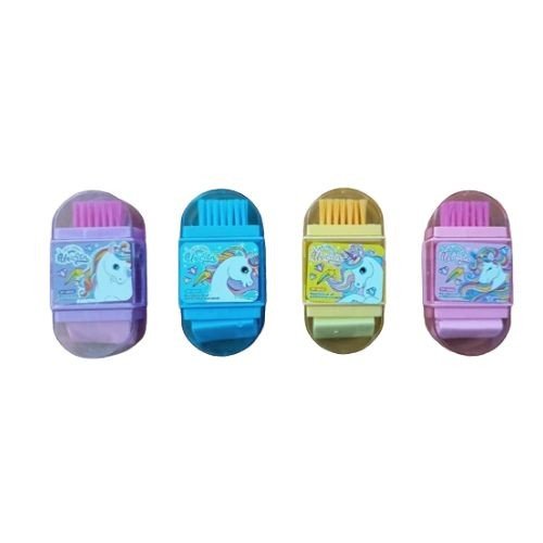3 In 1 Sharpener + Eraser + Brush (Unicorn)