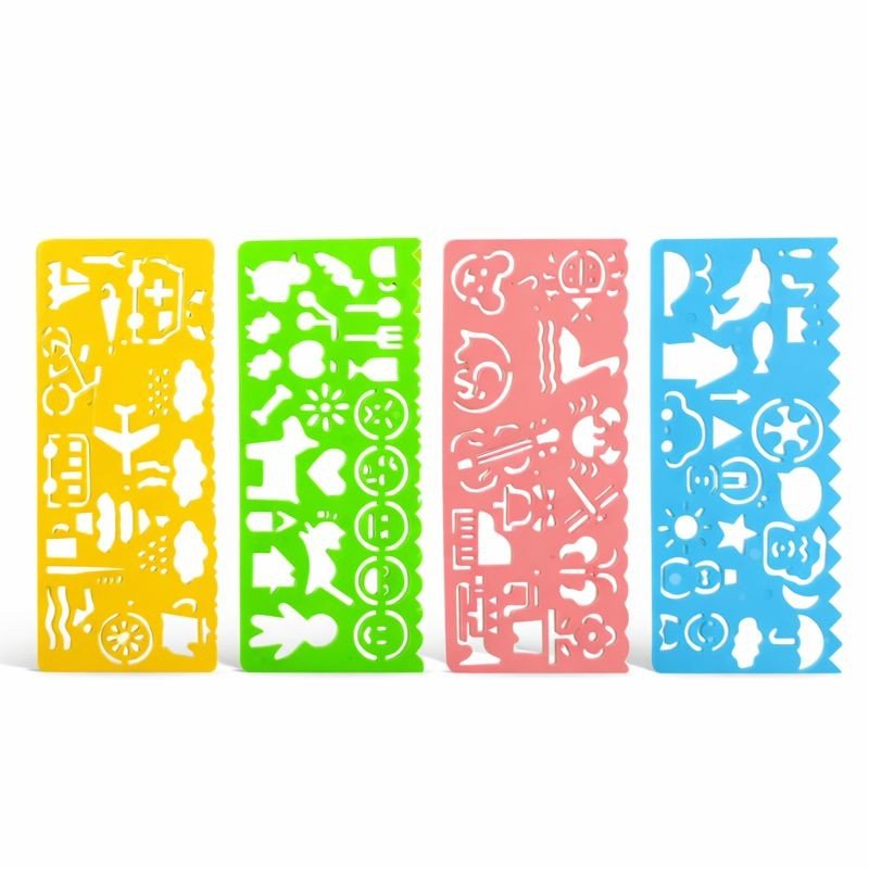 4 pcs Stencil Set