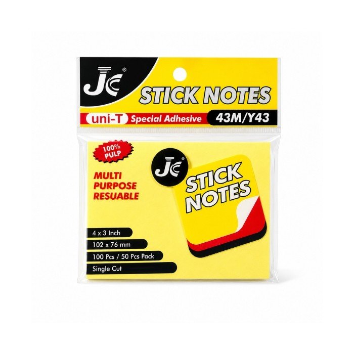 JC Sticky Note 3" x 4" (Yellow)