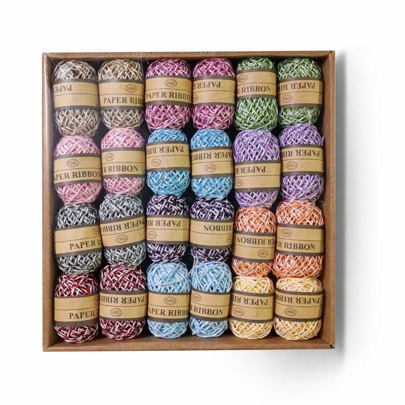 10 meters Paper Thread (Double) Pack of 24