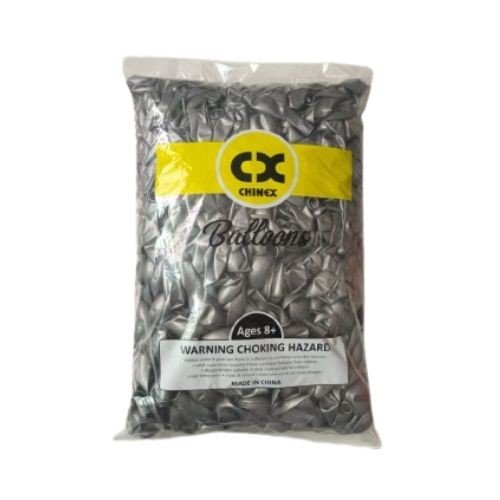 9 Inch Party Balloons Pack (1000 Pcs) - Silver