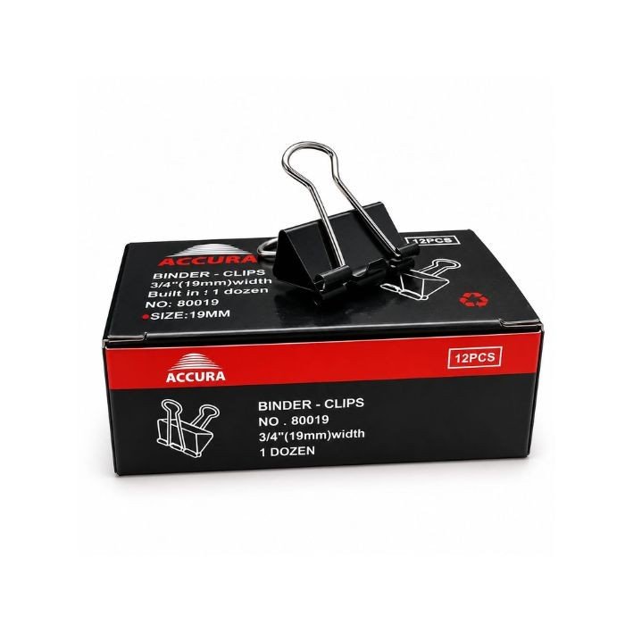 19 mm Binder Clip (Pack Of 12)