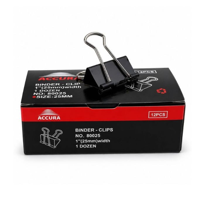 25 mm Binder Clip (Pack Of 12)