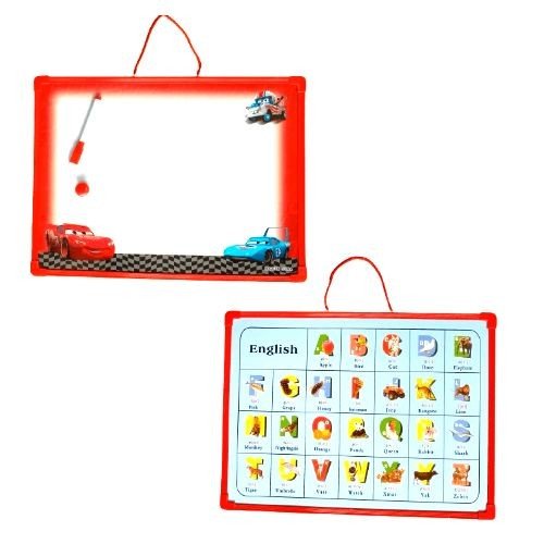 White Board Slate (Metal Border) 30 x 40 cm (Mix Character)