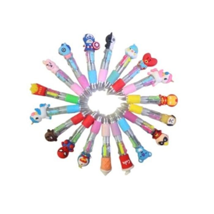 4 In 1 Mini Pen - Character Head