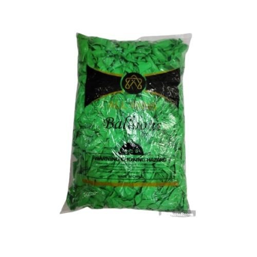 9 Inch Party Balloons Pack (1000 Pcs) - Green