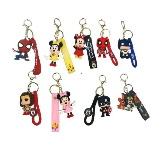 3D Premium Quality PVC keychain (Extra Large) With Belt - Set A