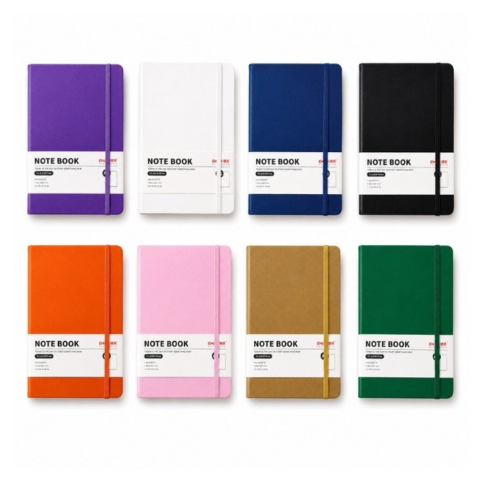 Depai Diary A5 (9002) 80 Sheets/70 gsm - Elastic Hard Bound