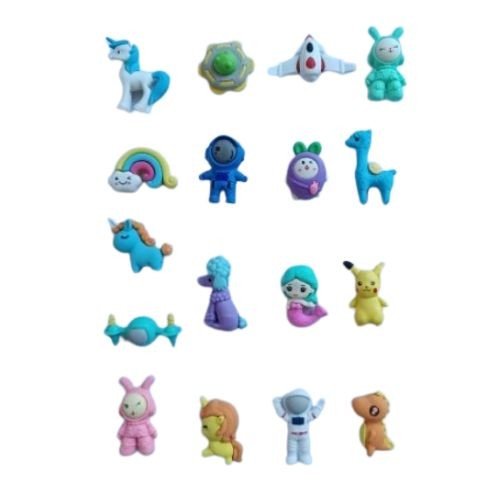 3D Moulded Shape Eraser (Mix Design)
