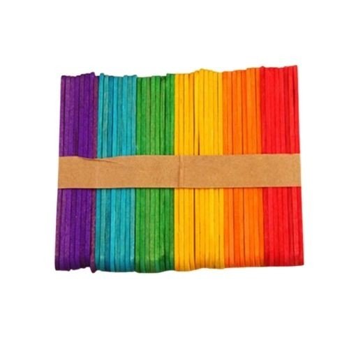 Wooden Ice Cream Stick Pack (Colour)