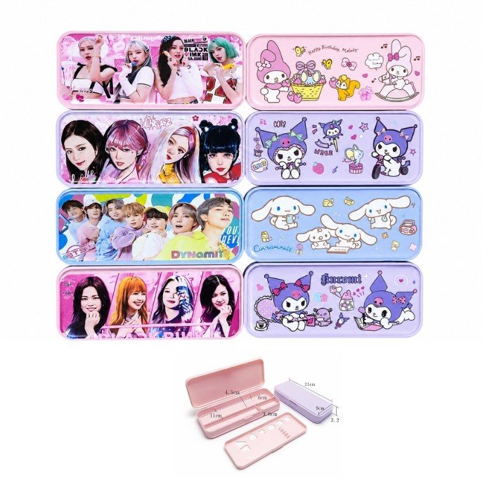 Plastic Pencil Box (Elite) - Set 4