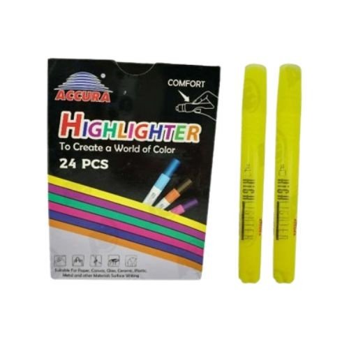 Round - Accura Highlighter (Yellow Colour) JCC-706Y