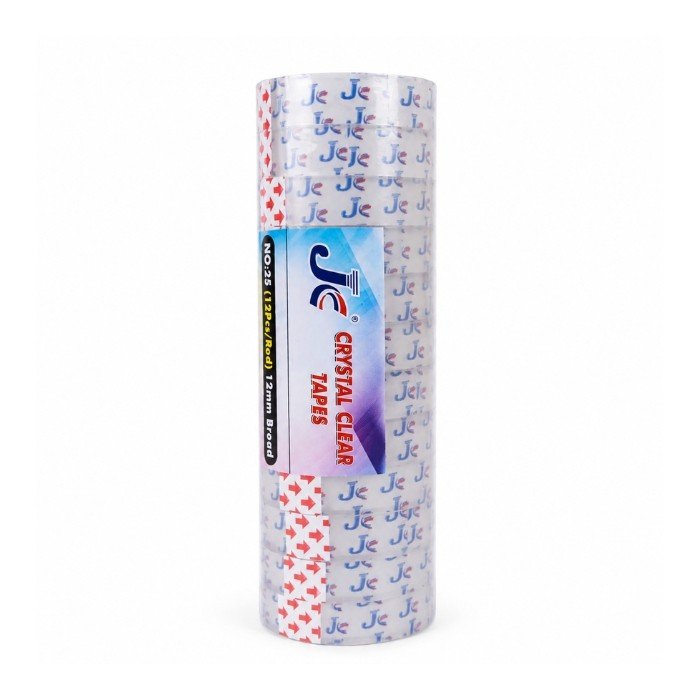 25 Yards JC Crystal Clear Tape Roll (12 pcs/12 mm)