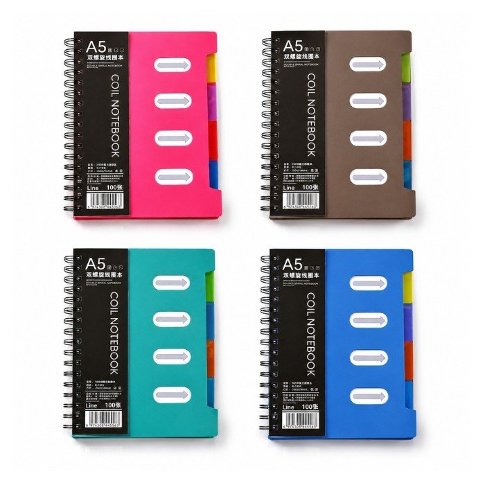 Depai Diary A5 (026) 100 Sheets/80 gsm - Spiral Divided