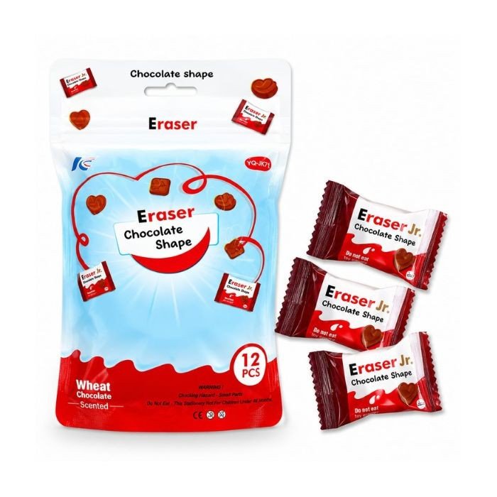 12 Pcs Chocolate Eraser Pack