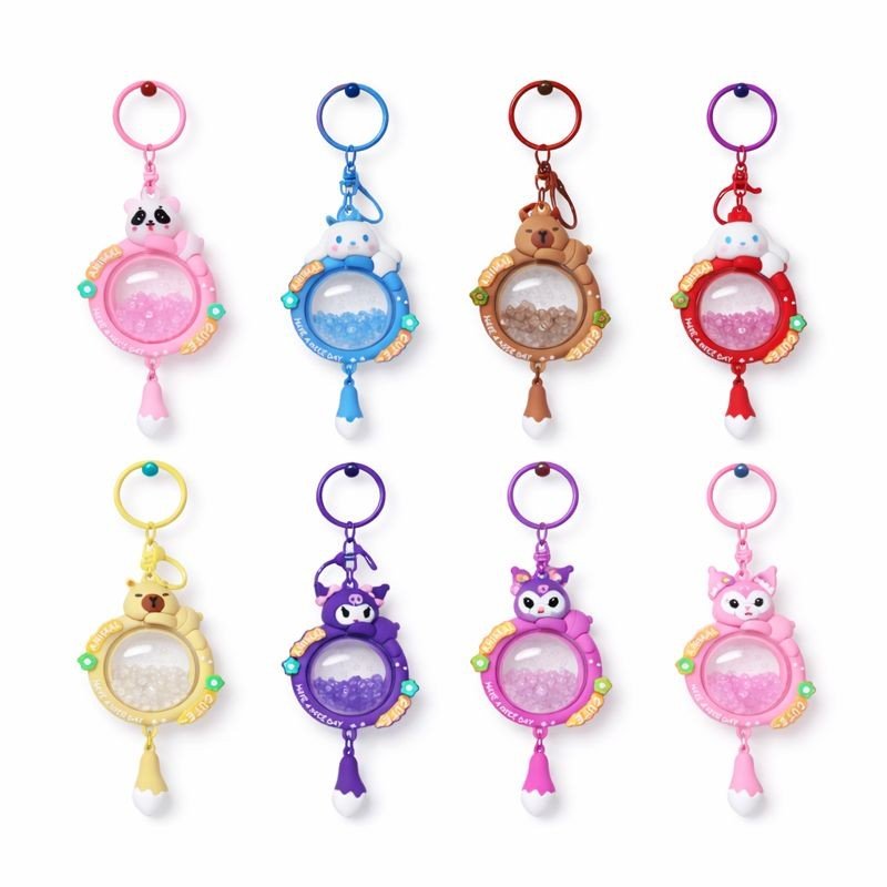 Round Fragnance Keychain