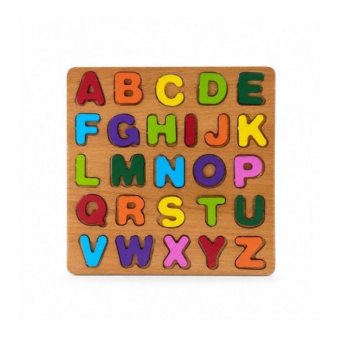 Wooden Learning Board (ABCD) 20 cm x 20 cm