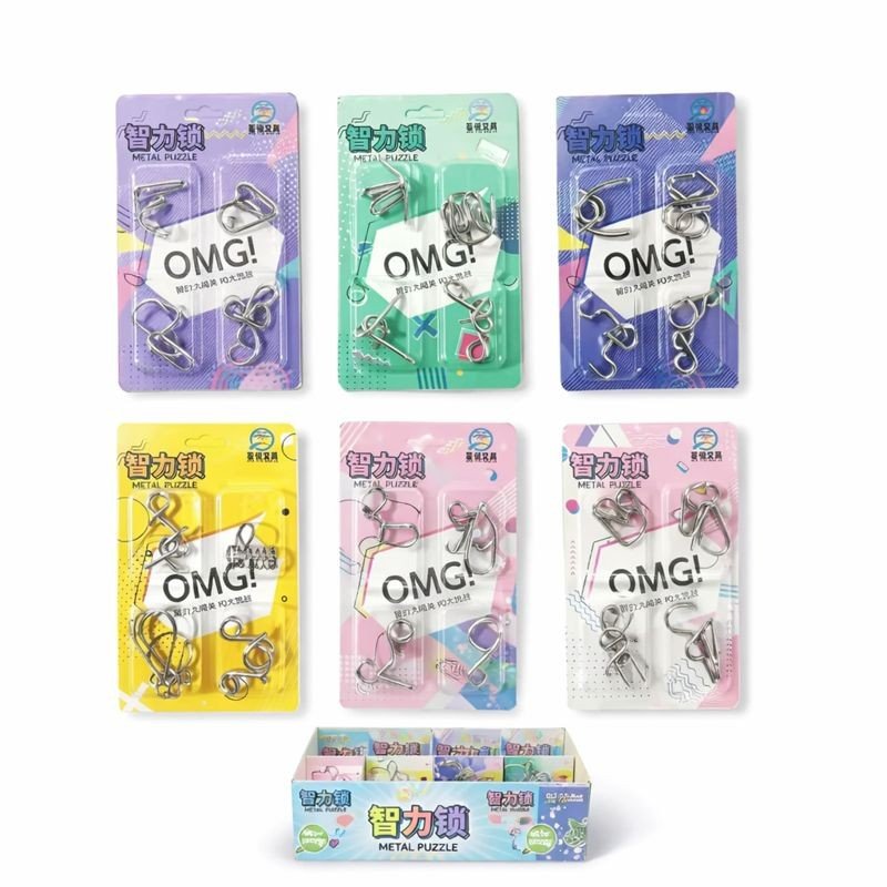 Intellectual Lock (Metal Puzzle) Pack Of 4