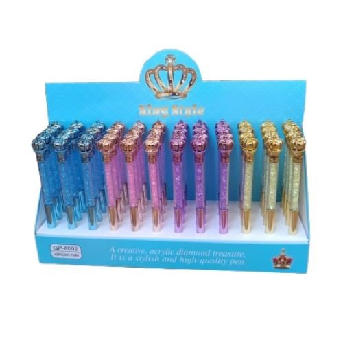 Fancy Pen (Beads Body + Crown) 8002