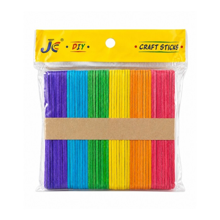 Craft Wooden Ice Cream Stick (Color) Small