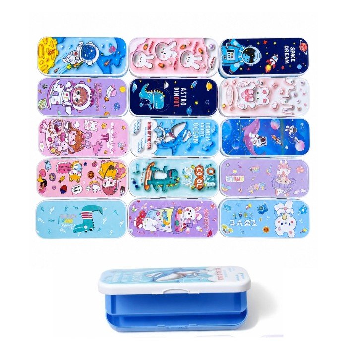 Plastic Pencil Box (Push)