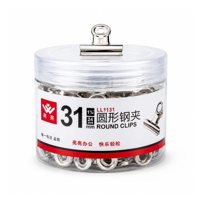 31 mm Round Clip Box (Pack Of 24)